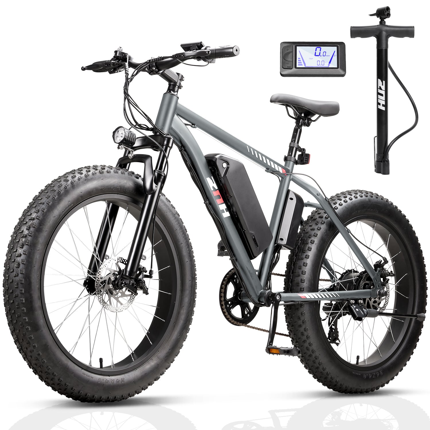 ZNH Electric Bike for Adults,Electric Mountain Bike,7-Speed,UL2849,Gray
