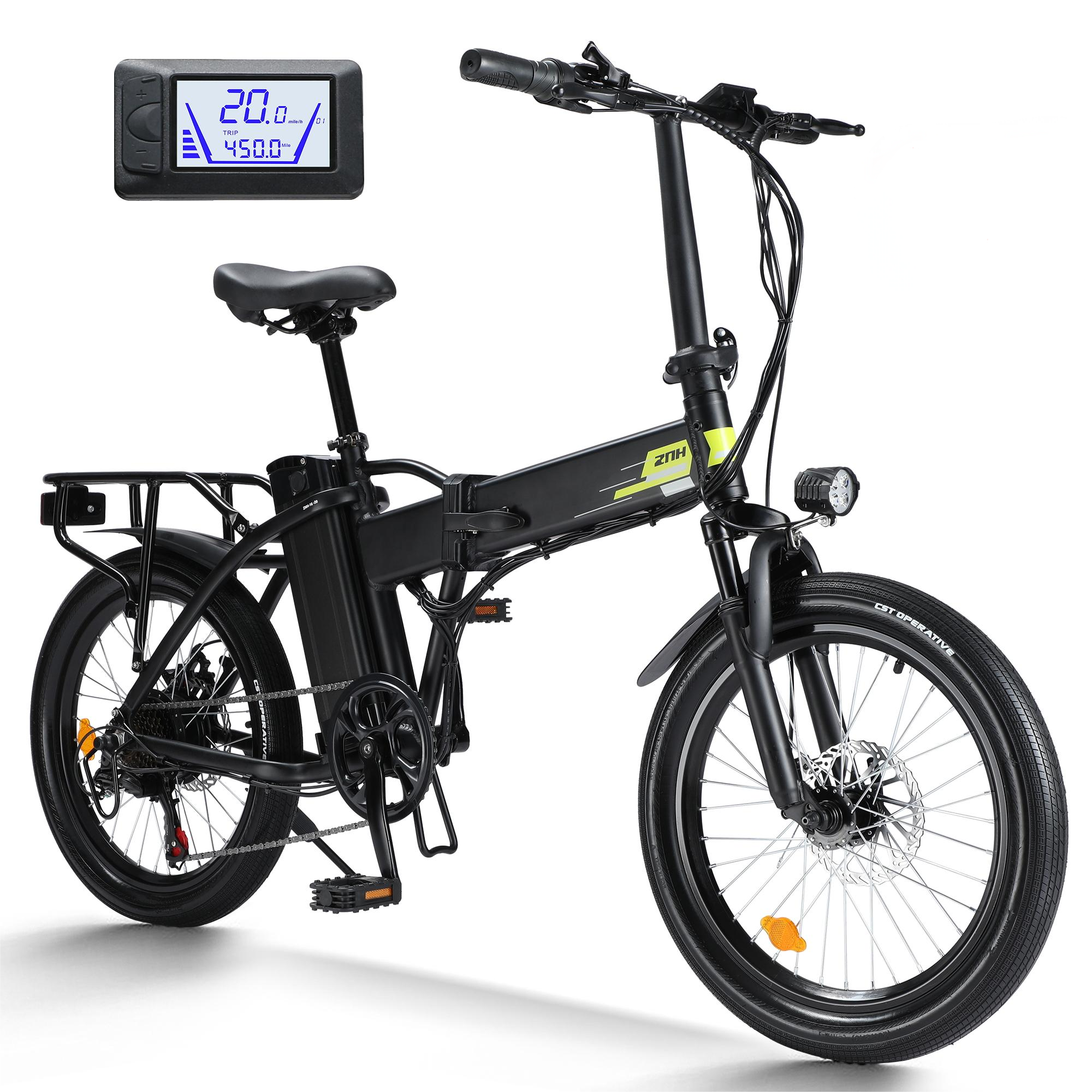 ZNH Foldable Electric Bike for Adults, 500W Motor, 20 ZNH Foldable Electric Bike for Adults, 500W Motor, 20