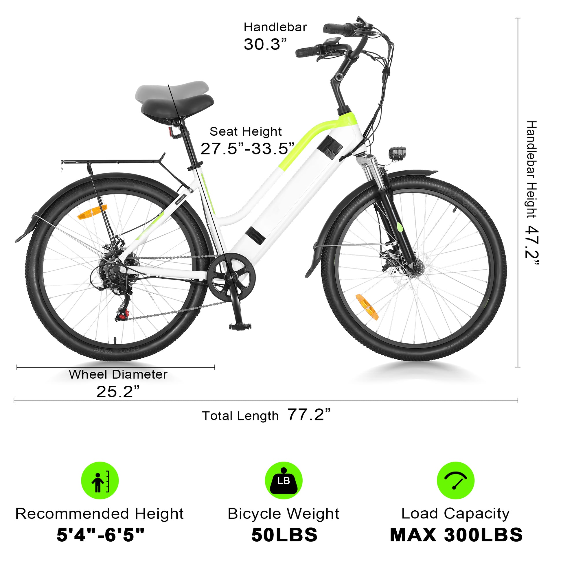 Intheair Cityrider Ebike Step-Through Electric Bike For Unisex