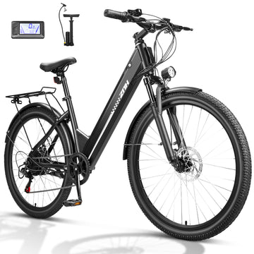 ZNH 26" Electric Bike for Adults 750W Motor, 48V 13Ah Battery Electric Mountain Bike，25 mph Max Speed, Off-Road E-Bike, Black