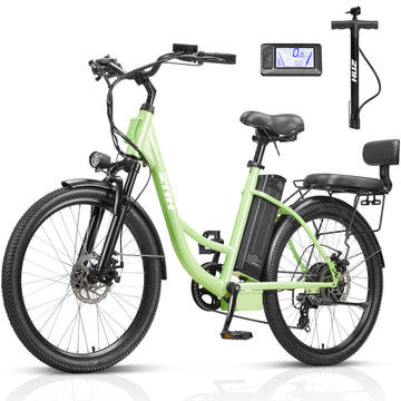 ZNH 19sr Electric Bike for Adult，48v 13ah  Removable Battery，UL2849，Green
