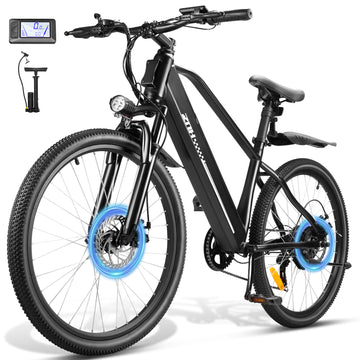 ZNH Electric Bike for Adults 750w - 26" Electric Mountain Bike w Removable 48v 13ah Battery, Max 25MPH,UL2849,Black