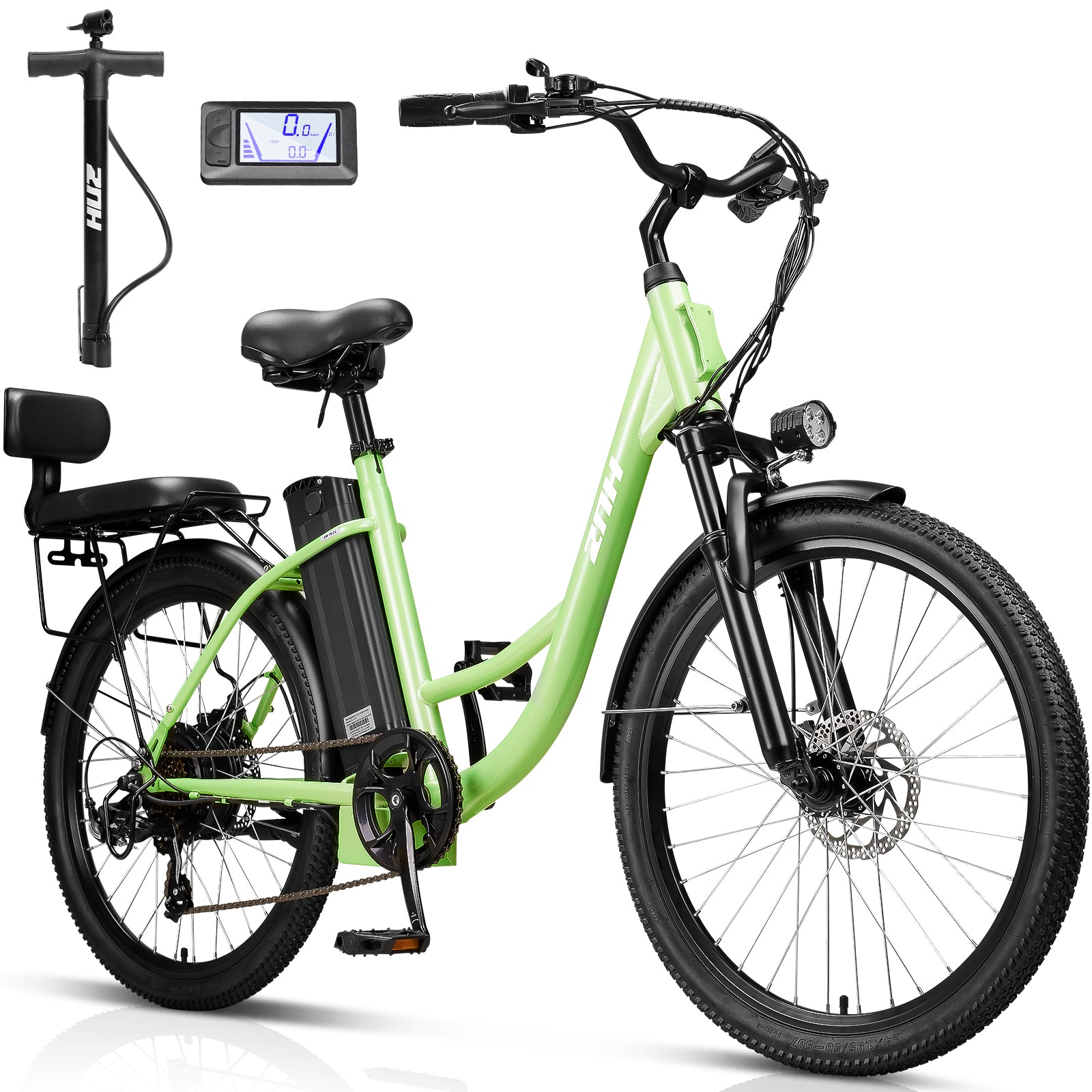 ZNH-19，Electric Bike for Adults,750W,48V 13Ah Battery, 24inch Tires,20MPH, 50 Miles