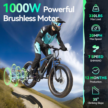 ZNH Electric Bike for Adults，Electric Mountain Bike，7-Speed，UL2849，Gray