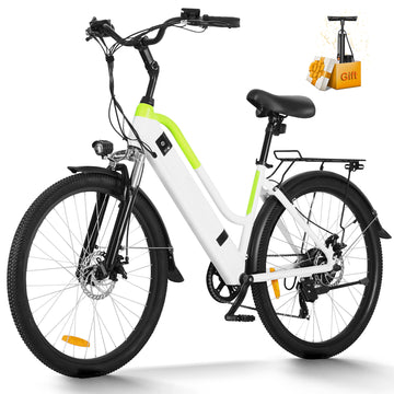 350W City Commuter Ebike，7-Speed Electric Mountain Bike