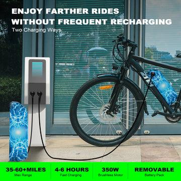 ZNH 500W Electric Bicycle for Adults ，26'' Electric Mountain Bicycle, 374.4Wh Removable Battery E Bike,21-Speed, UL2849