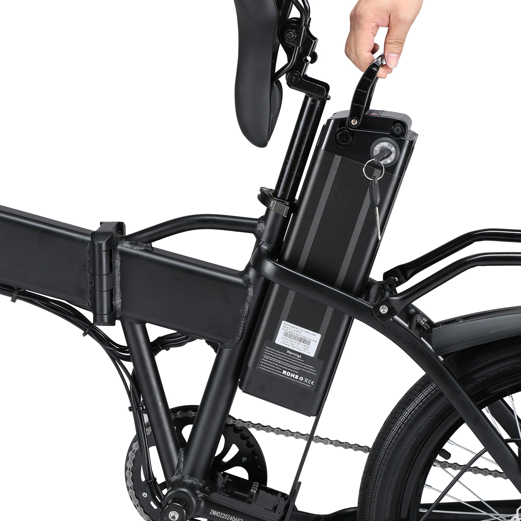 ZNH Foldable Electric Bike for Adults, 500W Motor, 20