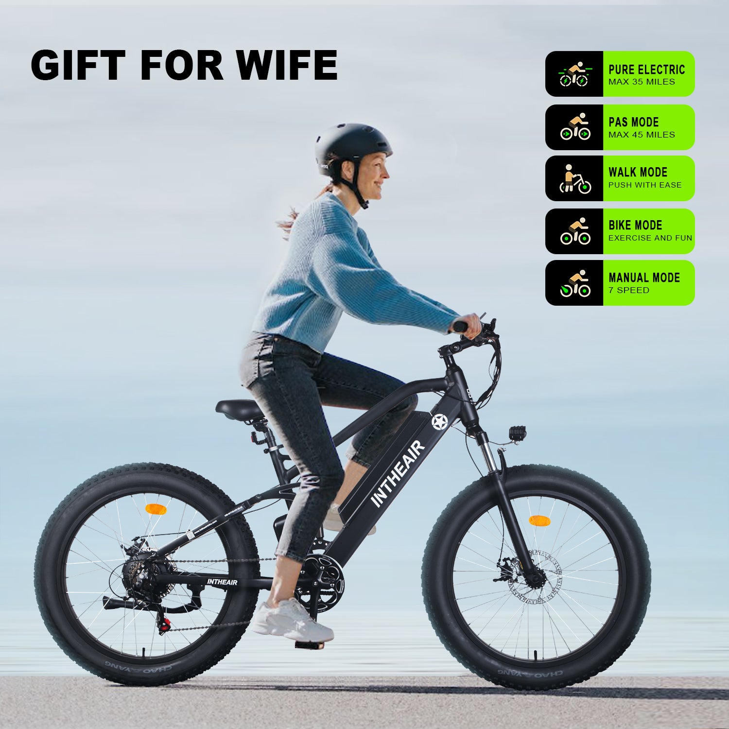 electric and manual bicycle Electric Bike, 26" 4.0 Fat tire 750W Ebike for Adults, Mountain E Bike