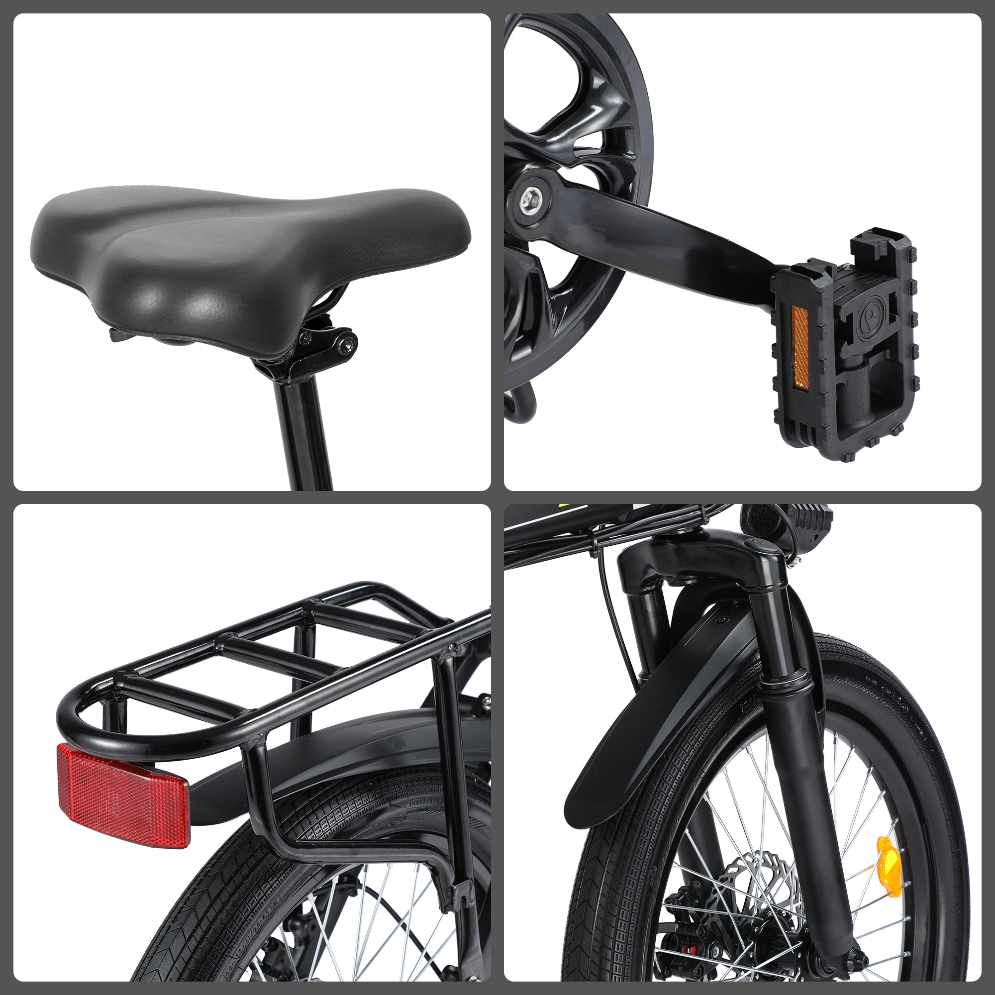 ne.★ ZNH Foldable Electric Bike for Adults, 500W Motor, 20