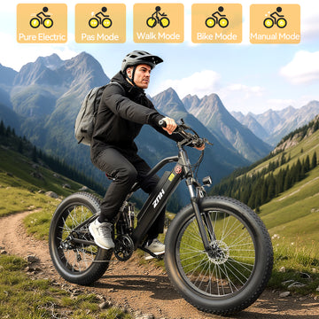 ZNH-08，All-Terrain Fat Tire Electric Bike – 1000W Motor, 50 Miles Range